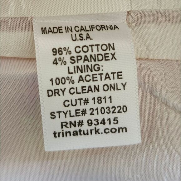 TRINA TURK Women's California Mini Skirt Lined Pockets Sunny Spirit size 0 - Picture 4 of 10